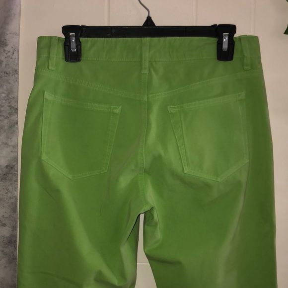 FABRIZIO GIANNI JEANS Vintage Size 6 Stretch High Comfort Lime Green Pants - Picture 8 of 10